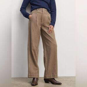 Everlane Tab Plaid Wide Leg Pants